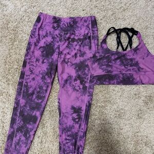 DSG Purple Activewear Top and Leggins